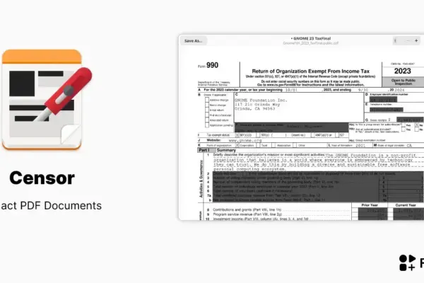 Censor: ferramenta segura para redigir PDFs no Linux via Flathub