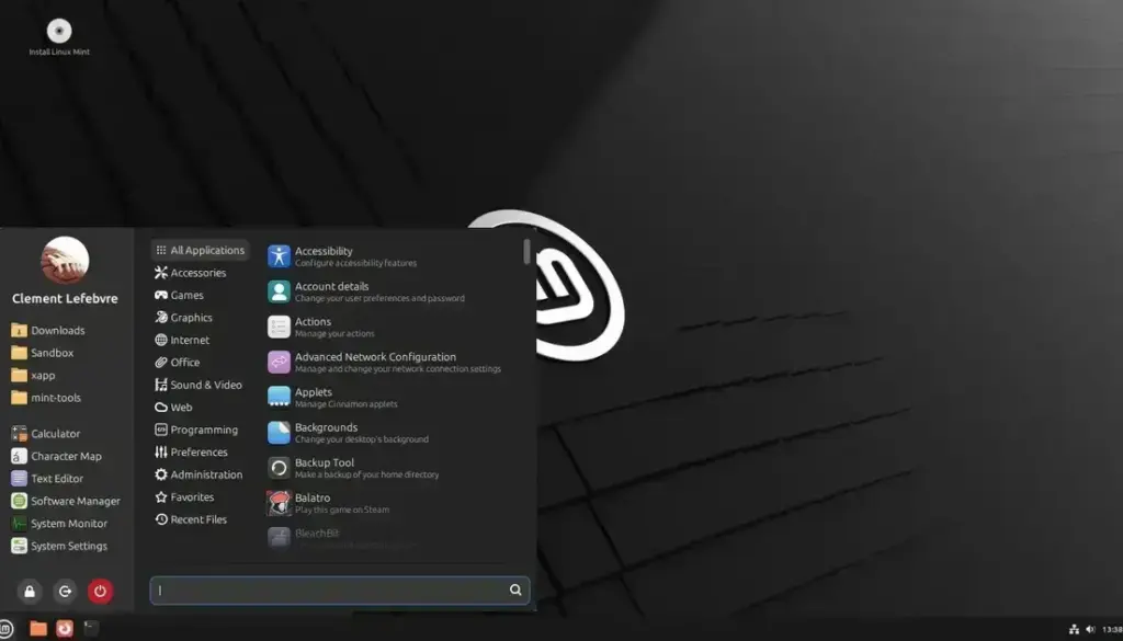 Cinnamon 6.6 lançado com novo menu de aplicativos e melhorias de design