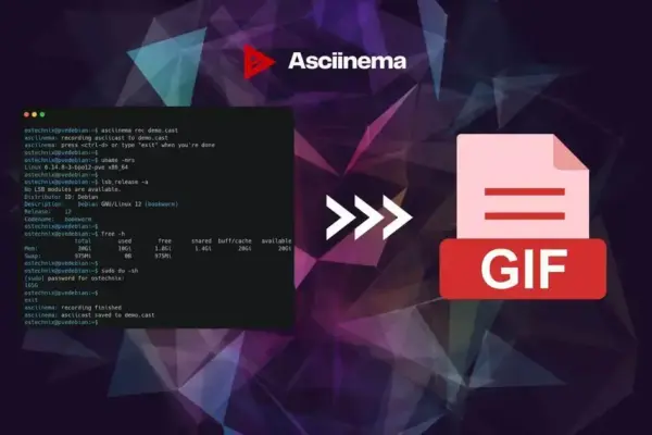 Como criar GIFs animados de sessões de terminal no Linux com Asciinema