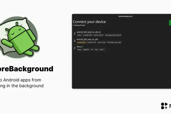 Como usar o NoMoreBackground para controlar apps Android no Linux