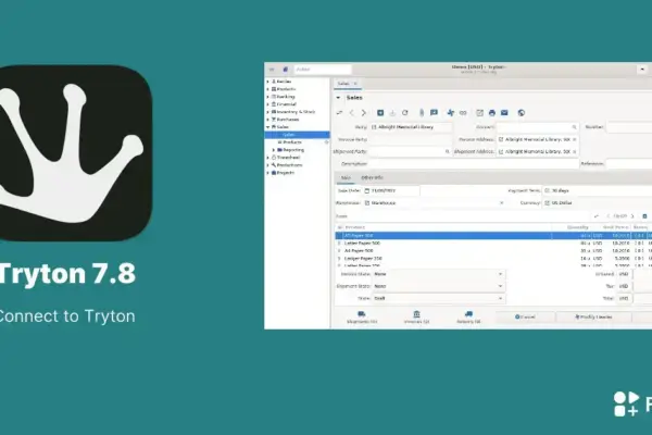 Conheça o Tryton 7.8: ERP Open Source para empresas de todos os portes