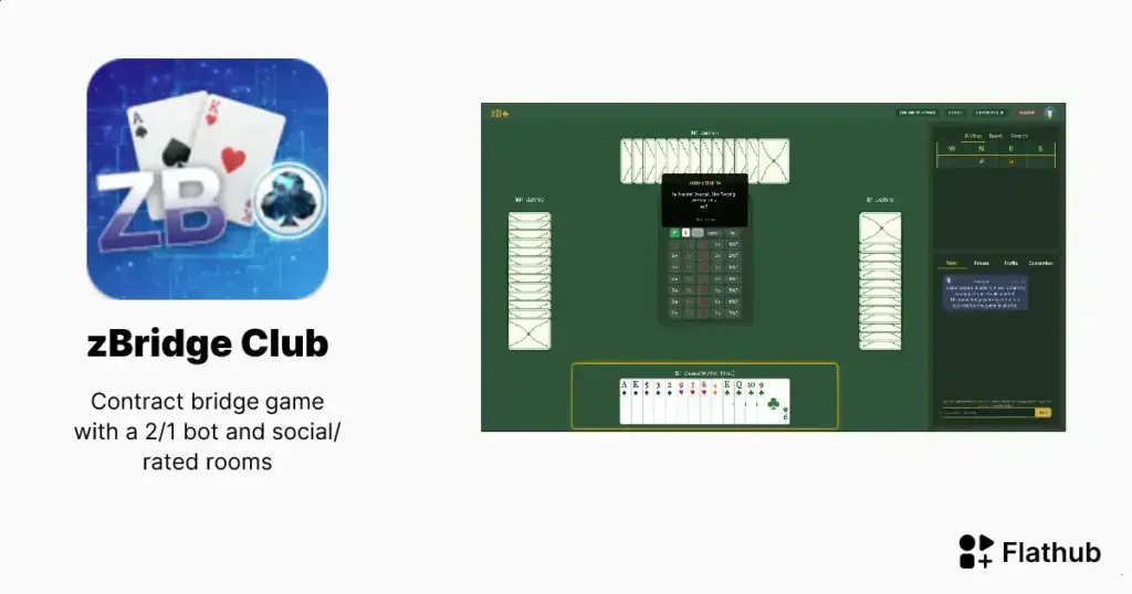 Descubra o zBridge Club: o jogo de bridge completo para Linux e amantes de cartas