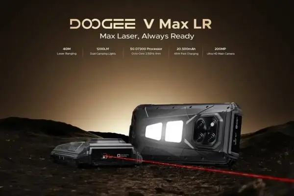 DOOGEE V Max LR: O smartphone robusto com tecnologia de medição laser