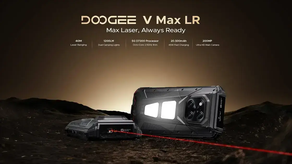 DOOGEE V Max LR: O smartphone robusto com tecnologia de medição laser