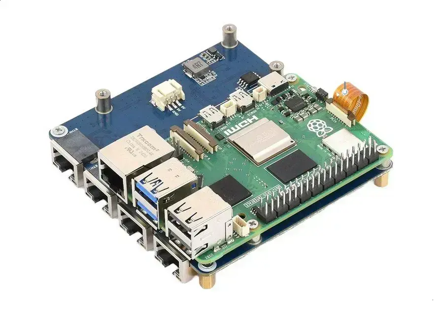 Expansão do Raspberry Pi 5: Mais Ethernet e Praticidade 1 Expansão do Raspberry Pi 5: Mais Ethernet e Praticidade