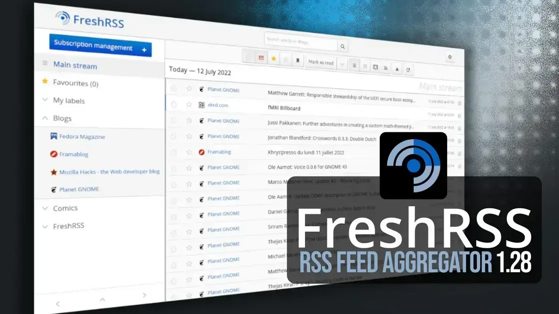 FreshRSS 1.28: Novas opções de ordenação e melhorias significativas 1 FreshRSS 1.28: Novas opções de ordenação e melhorias significativas
