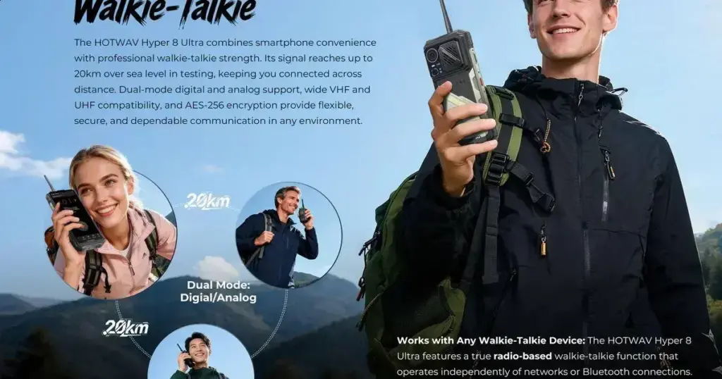 HOTWAV Hyper 8 Ultra: smartphone rugged com walkie-talkie e bateria de longa duração