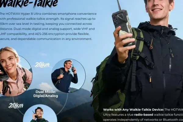HOTWAV Hyper 8 Ultra: smartphone rugged com walkie-talkie e bateria de longa duração