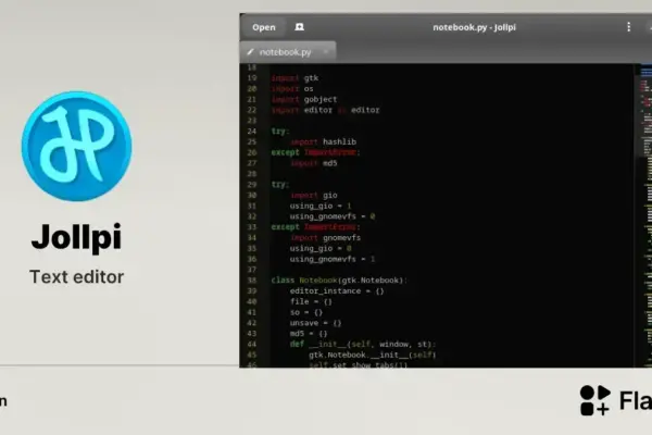 Jollpi: O editor de texto leve feito em Python para Linux moderno