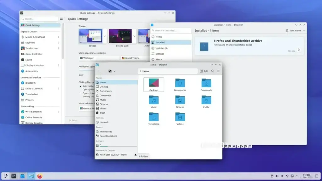 KDE Gear 25.12 traz melhoras significativas para aplicações KDE