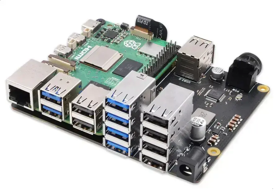 Novo Hub USB X1013 Expande Conectividade do Raspberry Pi 5 com 10 Portas