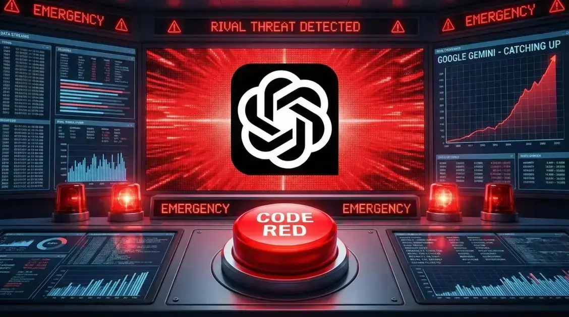 OpenAI Declara 'Código Vermelho' em Resposta ao Sucesso do Google Gemini 1 OpenAI Declara 'Código Vermelho' em Resposta ao Sucesso do Google Gemini