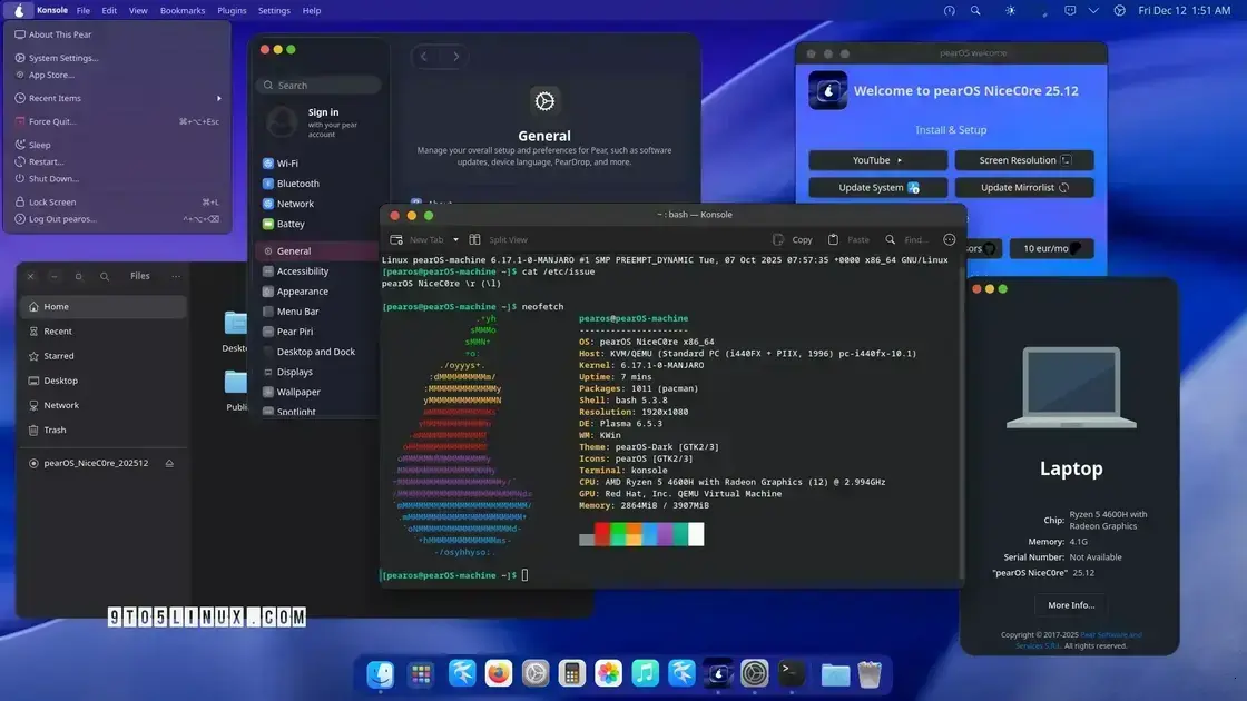 pearOS retorna com nova versão baseada no Arch Linux e KDE Plasma 6.5 1 pearOS retorna com nova versão baseada no Arch Linux e KDE Plasma 6.5