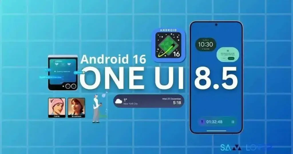 Samsung traz visual totalmente renovado ao aplicativo Clock no One UI 8.5