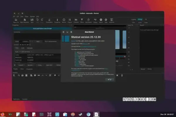 Shotcut 25.12 traz suporte a NVIDIA NVENC na gravação de tela no Linux