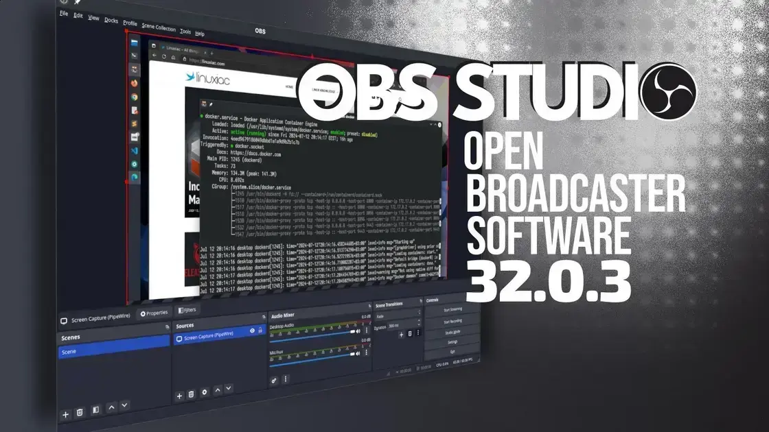 Versão 32.0.3 do OBS Studio: Novas correções e melhorias de estabilidade