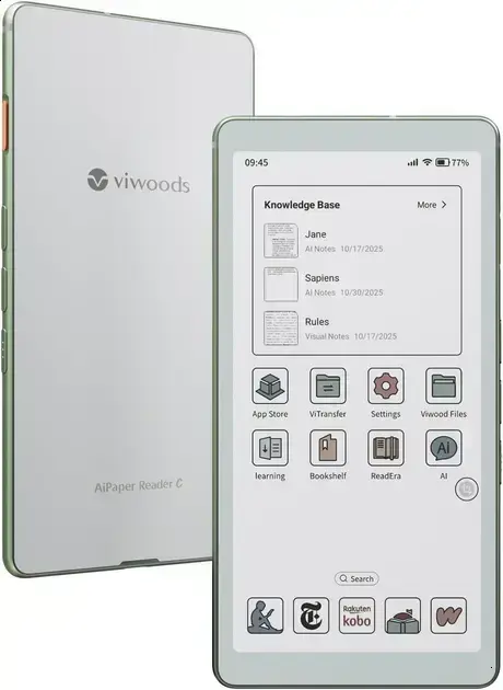 Viwoods apresenta o AiPaper Reader C: eReader compacto por $349
