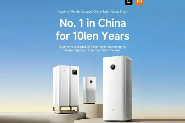 Xiaomi lidera mercado de purificadores de ar na China há 10 anos