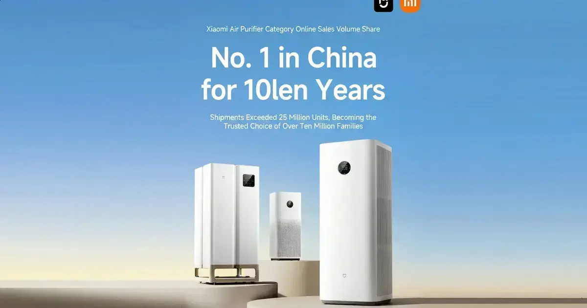 Xiaomi lidera mercado de purificadores de ar na China há 10 anos 1 Xiaomi lidera mercado de purificadores de ar na China há 10 anos