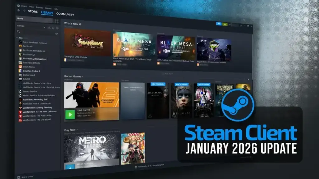 Atualização do Cliente Steam: Melhorias em Controle e Input