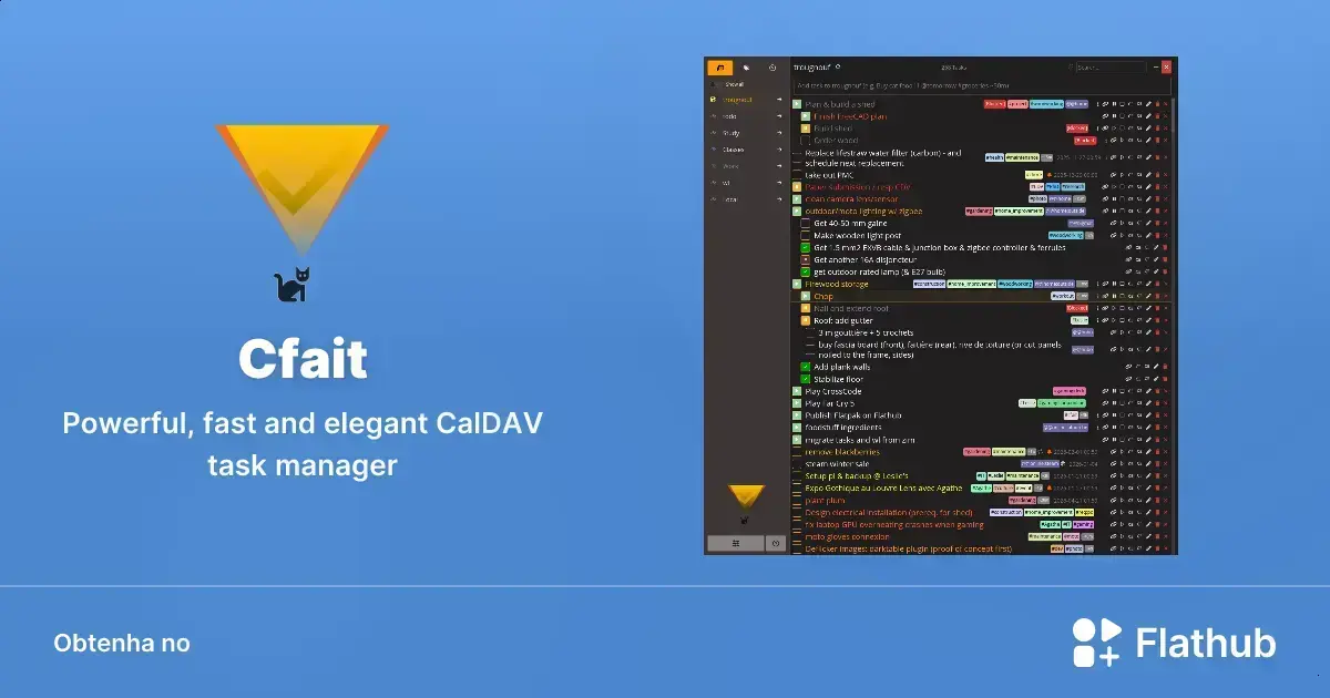 Cfait: O gerenciador de tarefas CalDAV que faltava no seu Linux 1 Cfait: O gerenciador de tarefas CalDAV que faltava no seu Linux