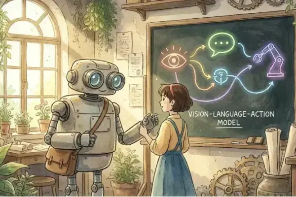 Como robots estão ganhando 'inteligência geral' com Vision-Language-Action