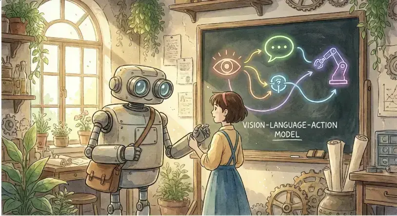 Como robots estão ganhando 'inteligência geral' com Vision-Language-Action