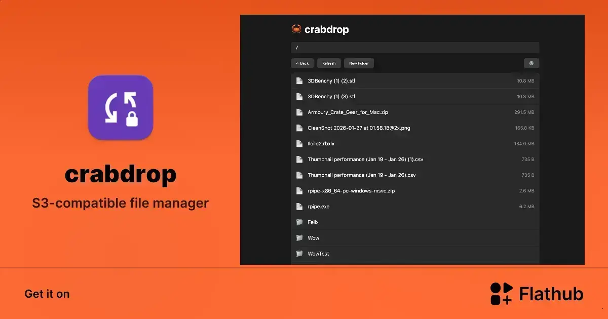 Conheça Crabdrop: o gerenciador rápido para armazenamento S3 no Linux