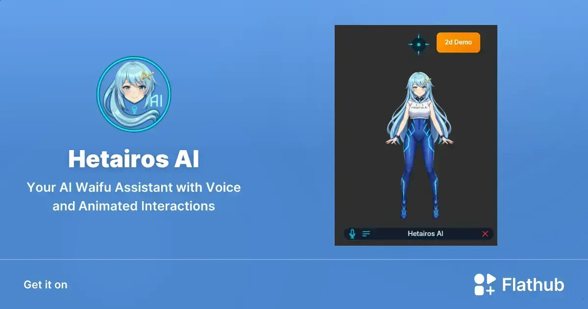 Conheça Hetairos AI: Sua assistente waifu com voz no Linux 1 Conheça Hetairos AI: Sua assistente waifu com voz no Linux