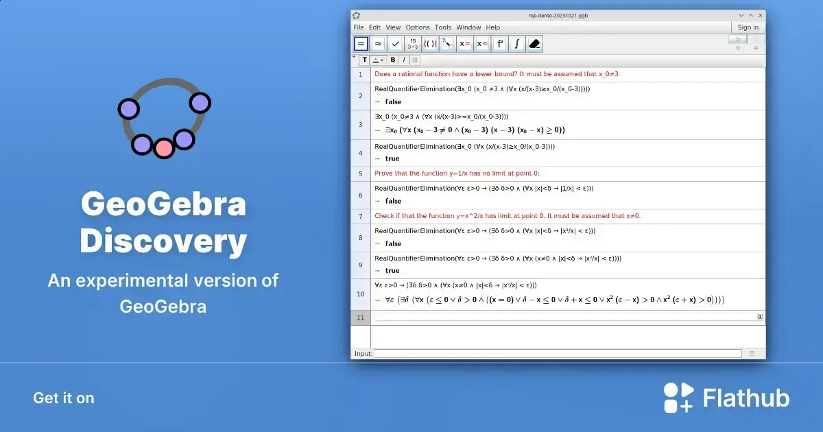 Conheça o GeoGebra Discovery: exploração avançada para Linux