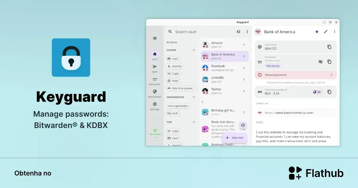 Conheça o Keyguard: o gerenciador de senhas que vai turbinar seu Linux 1 Conheça o Keyguard: o gerenciador de senhas que vai turbinar seu Linux