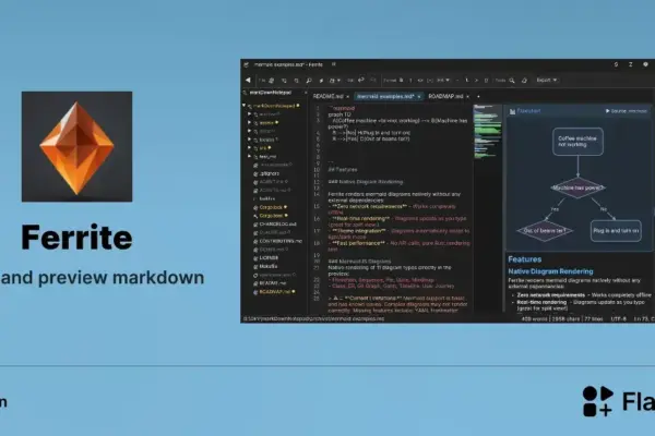 Descubra Ferrite: editor markdown rápido e completo para Linux