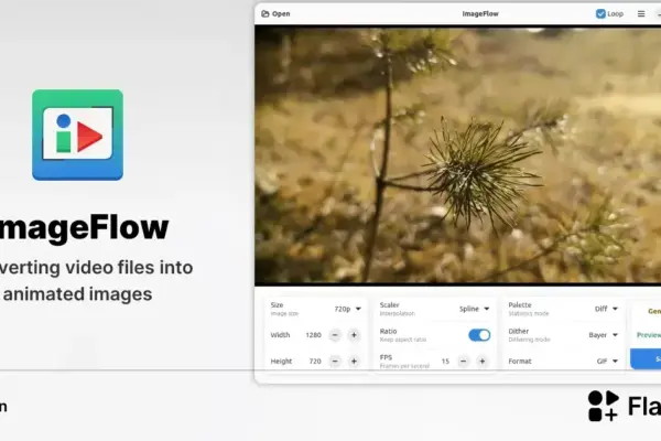 Descubra o ImageFlow: converta vídeos em imagens animadas fácil no Linux
