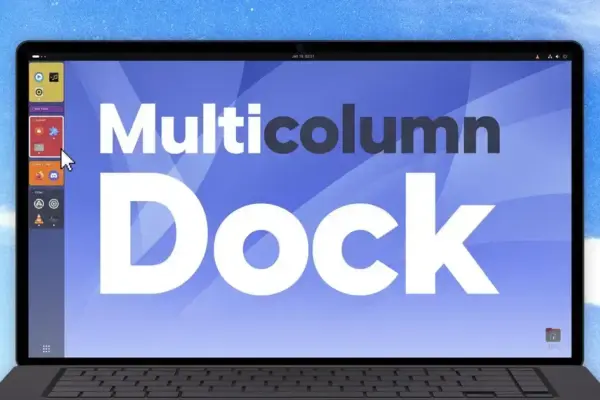 Descubra o Multicolumn Dock: a revolução do GNOME para organizar apps