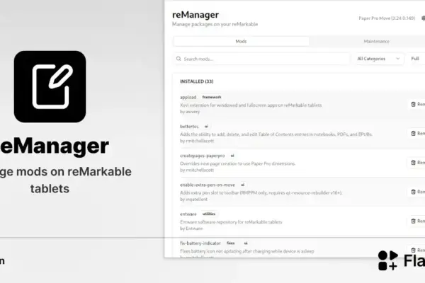 Descubra o reManager: o app que transforma sua reMarkable em potência Linux