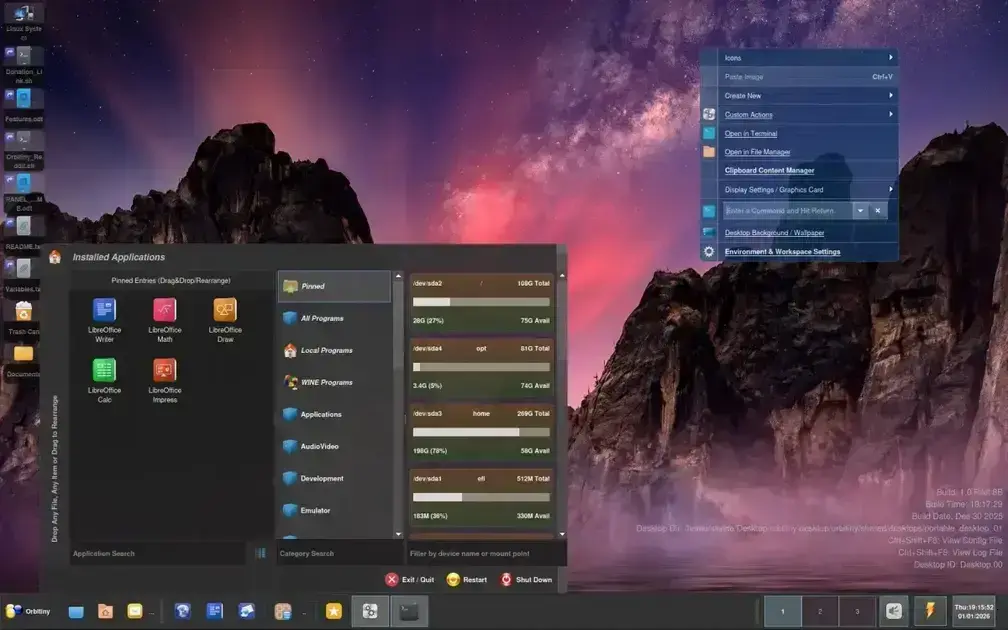 Descubra Orbitiny: O ambiente Linux portátil que vai revolucionar seu desktop