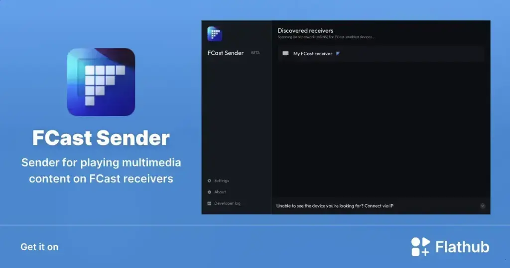 FCast Sender: transmita multimídia do Linux para qualquer tela com facilidade
