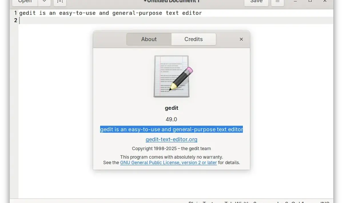 Gedit 49.0 chega com carregamento super rápido e adeus aos plugins Python! 1 Gedit 49.0 chega com carregamento super rápido e adeus aos plugins Python!