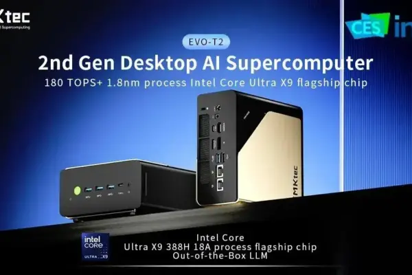 GMK EVO-T2: Mini PC Revolucionário com Intel Core Ultra X9