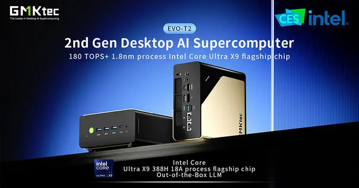 GMKtec EVO-T2: O Mini PC que Revoluciona o Desempenho IA em 2026 1 GMKtec EVO-T2: O Mini PC que Revoluciona o Desempenho IA em 2026