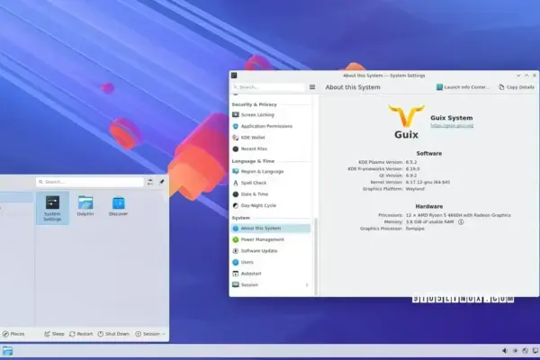 GNU Guix 1.5 chega com KDE Plasma 6.5 e novos recursos