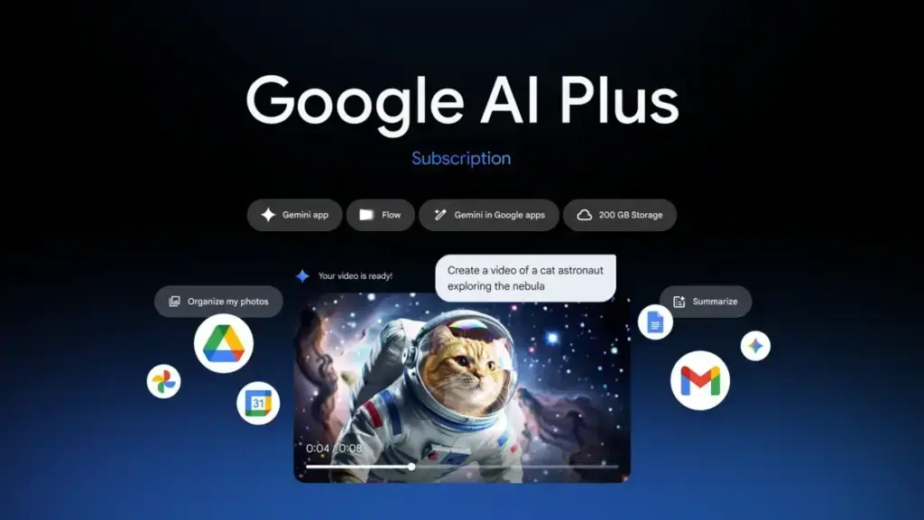 Google lança plano de Inteligência Artificial Plus a $8 nos EUA