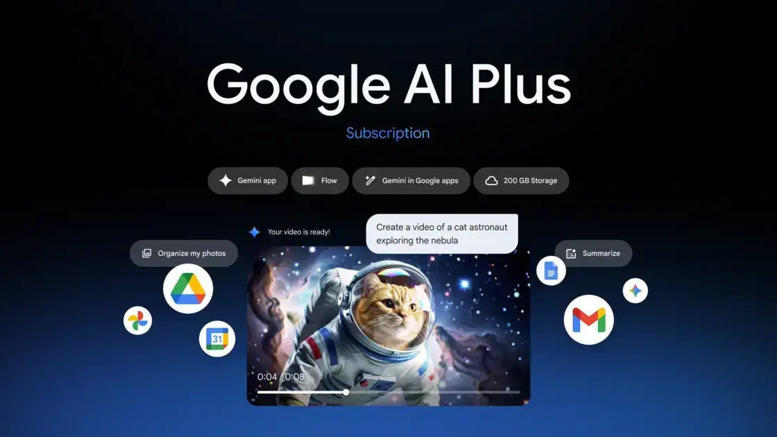 Google lança plano de Inteligência Artificial Plus a $8 nos EUA