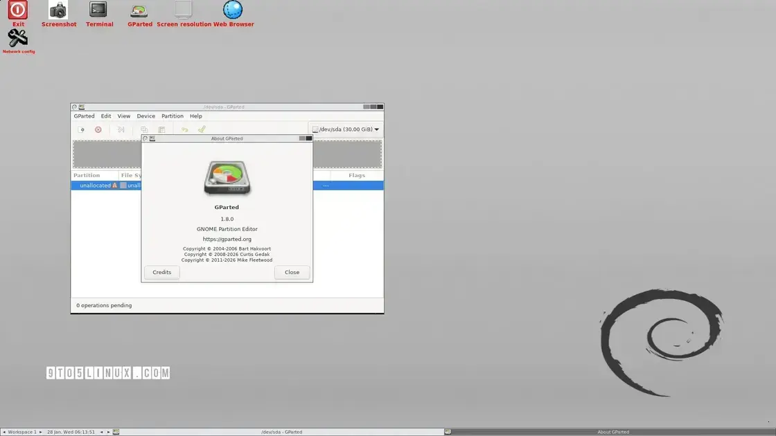 GParted Live 1.8 é Lançado com Kernel Linux 6.18 LTS 1 GParted Live 1.8 é Lançado com Kernel Linux 6.18 LTS