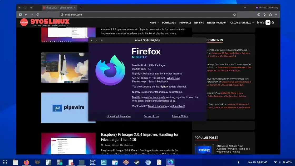 Mozilla Lança Pacote RPM Oficial do Firefox para Linux