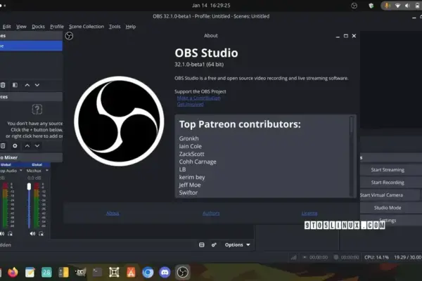 Novidades do OBS Studio 32.1: Mixer de Áudio e Suporte WebRTC em Beta