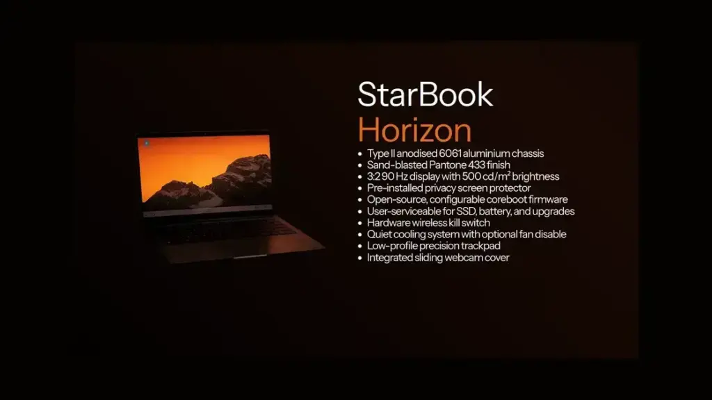Novo StarBook Horizon: O Laptop Linux com 32GB de RAM e Wi-Fi 6E
