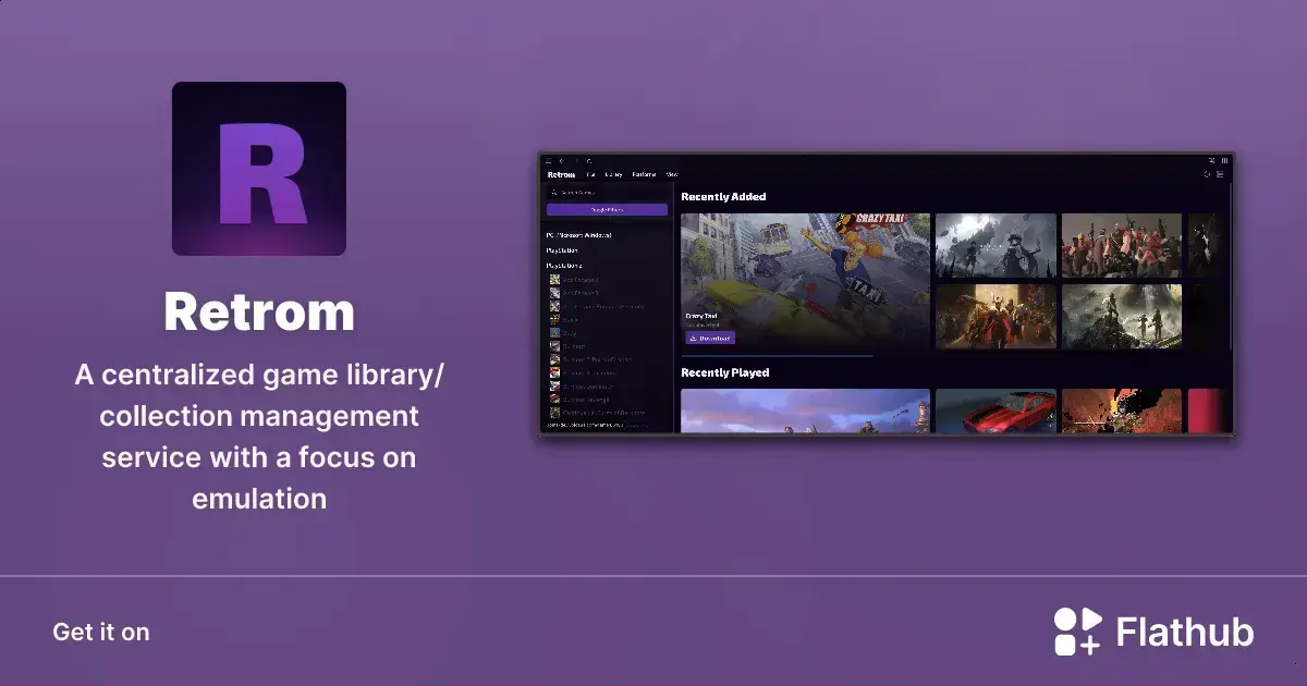 Retrom Linux: organize e jogue sua biblioteca de games onde quiser 1 Retrom Linux: organize e jogue sua biblioteca de games onde quiser