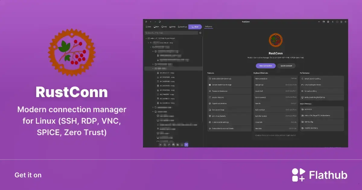 RustConn: o gerenciador de conexões Linux que vai revolucionar seu fluxo 1 RustConn: o gerenciador de conexões Linux que vai revolucionar seu fluxo