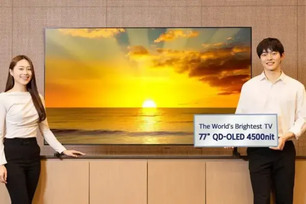 Samsung revela a TV OLED mais brilhante do mundo na CES 2026